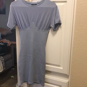Topshop light blue short sleeved dress